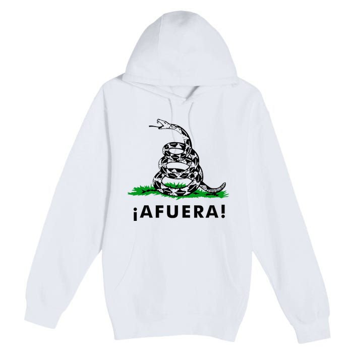 Afuera Milei Libertarian Gadsden Ancap Design Premium Pullover Hoodie