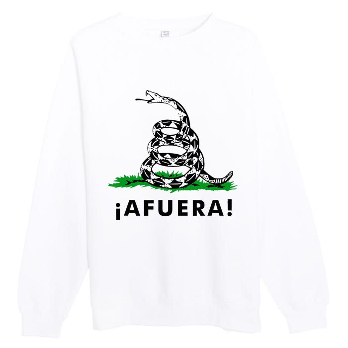 Afuera Milei Libertarian Gadsden Ancap Design Premium Crewneck Sweatshirt