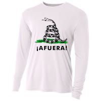 Afuera Milei Libertarian Gadsden Ancap Design Cooling Performance Long Sleeve Crew