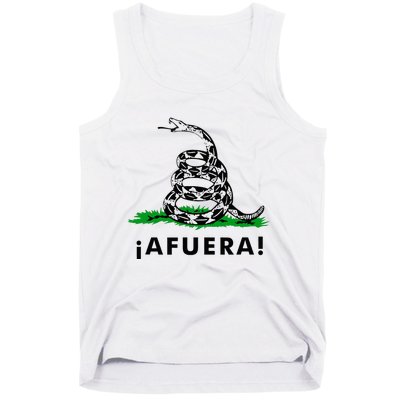 Afuera Milei Libertarian Gadsden Ancap Design Tank Top