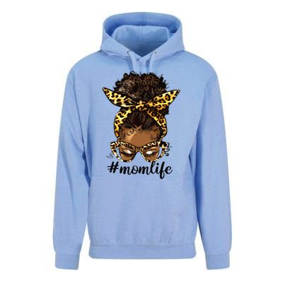 Afro Mom Life Messy Bun American Black Mom Mother’s Day Unisex Surf Hoodie