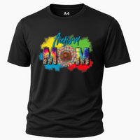 Autism Mother Leopard Print Autistic Autism Mom Cooling Performance Crew T-Shirt