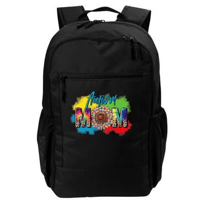 Autism Mother Leopard Print Autistic Autism Mom Backpack