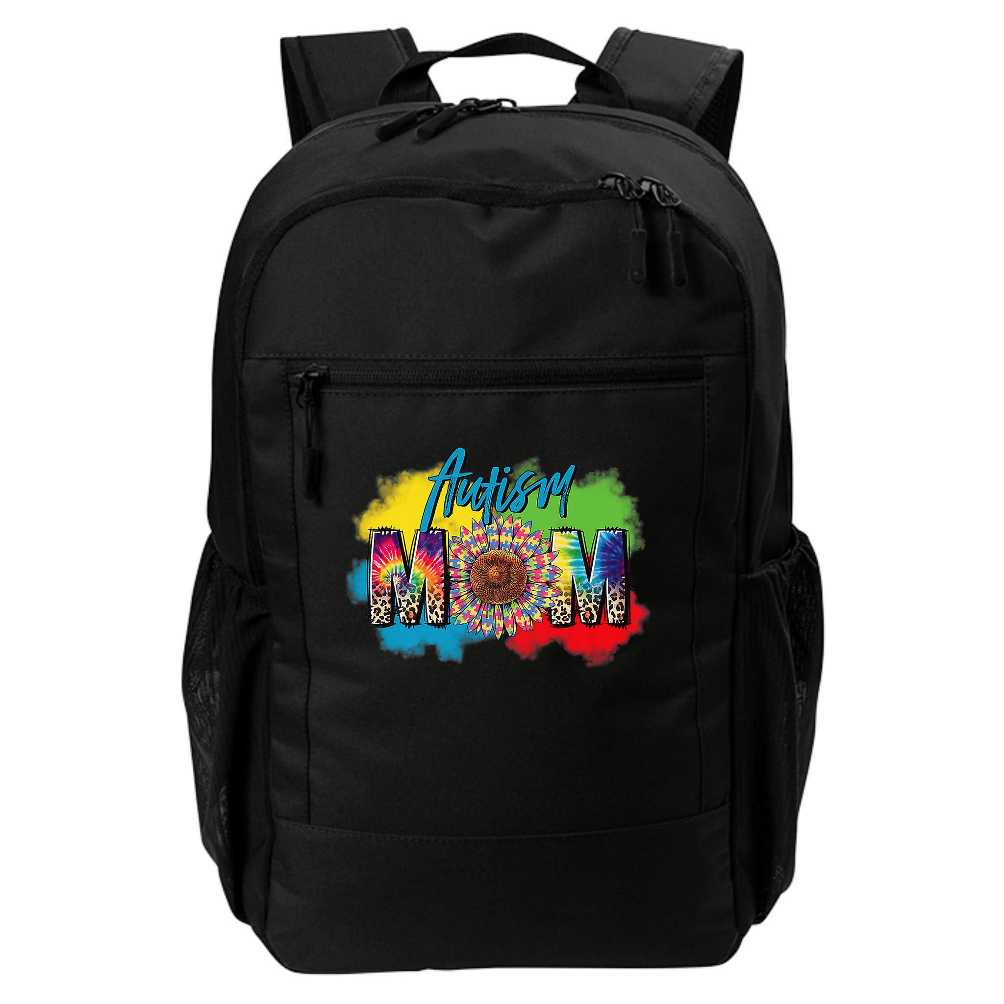 Autism Mother Leopard Print Autistic Autism Mom Backpack