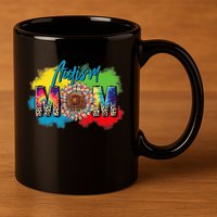Autism Mother Leopard Print Autistic Autism Mom 11oz C Handle Ceramic Mug