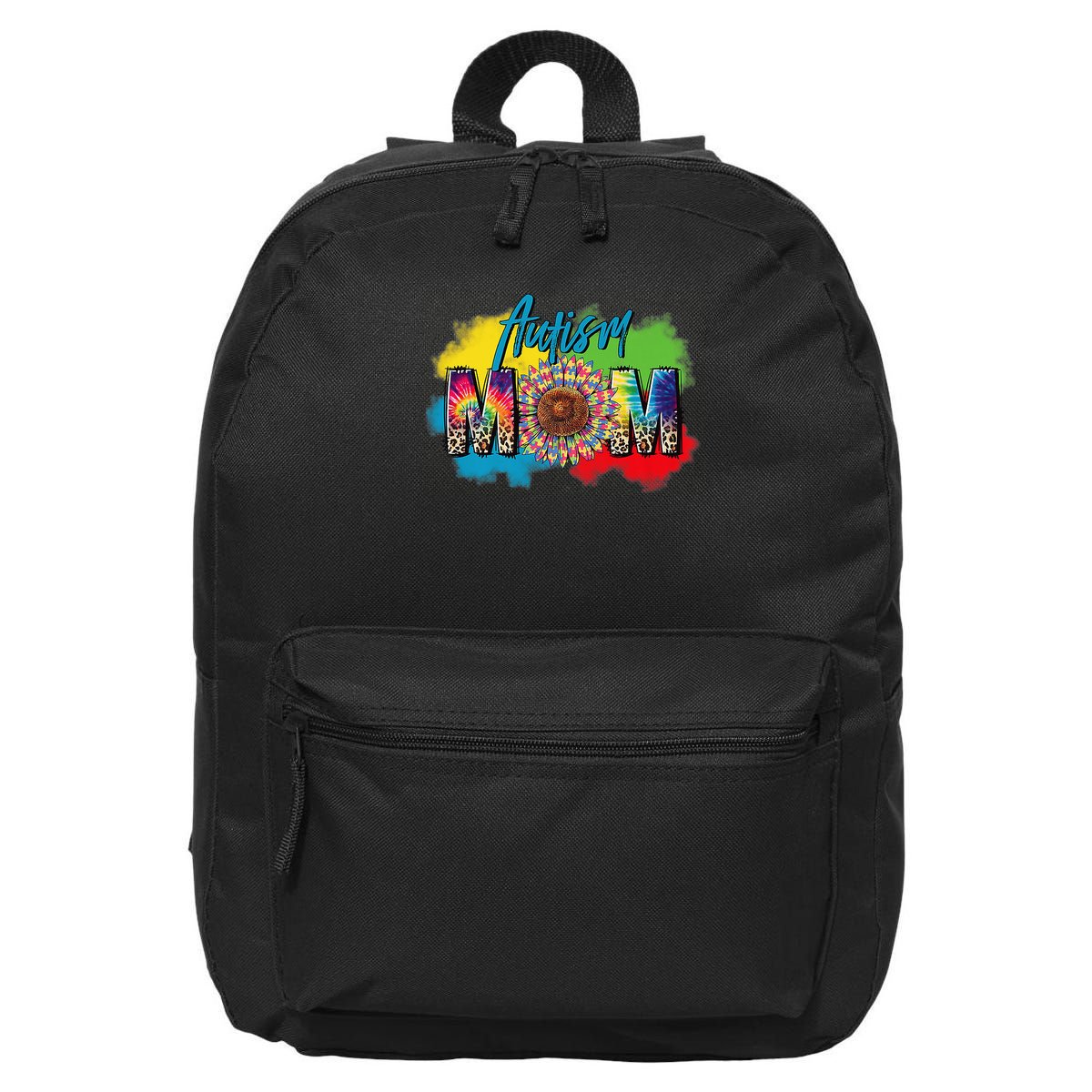 Autism Mother Leopard Print Autistic Autism Mom 16 in Basic Backpack