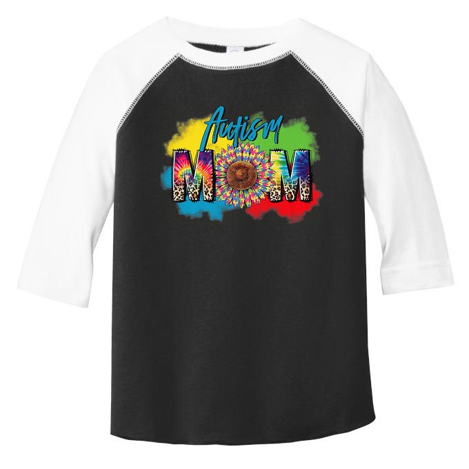 Autism Mother Leopard Print Autistic Autism Mom Toddler Fine Jersey T-Shirt