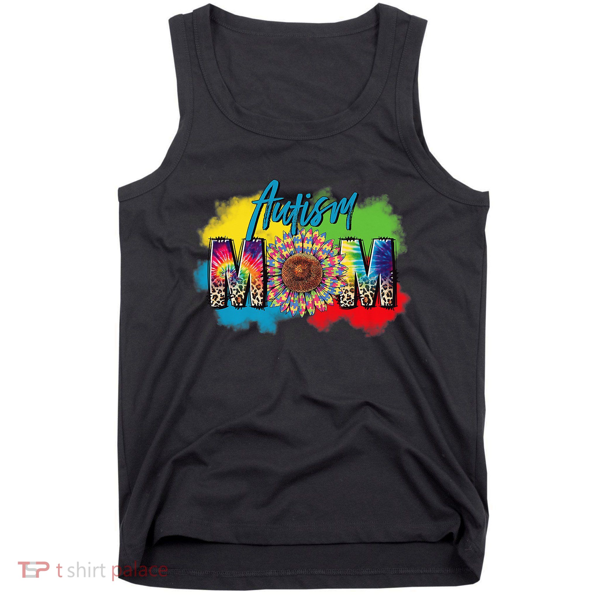 Autism Mother Leopard Print Autistic Autism Mom Tank Top