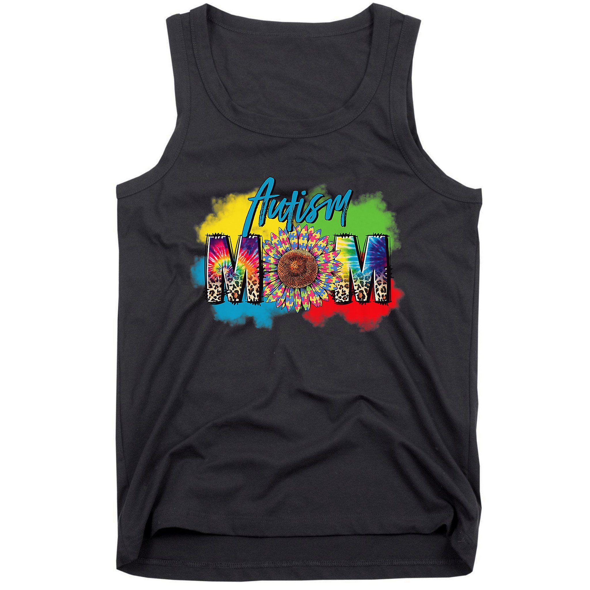 Autism Mother Leopard Print Autistic Autism Mom Tank Top