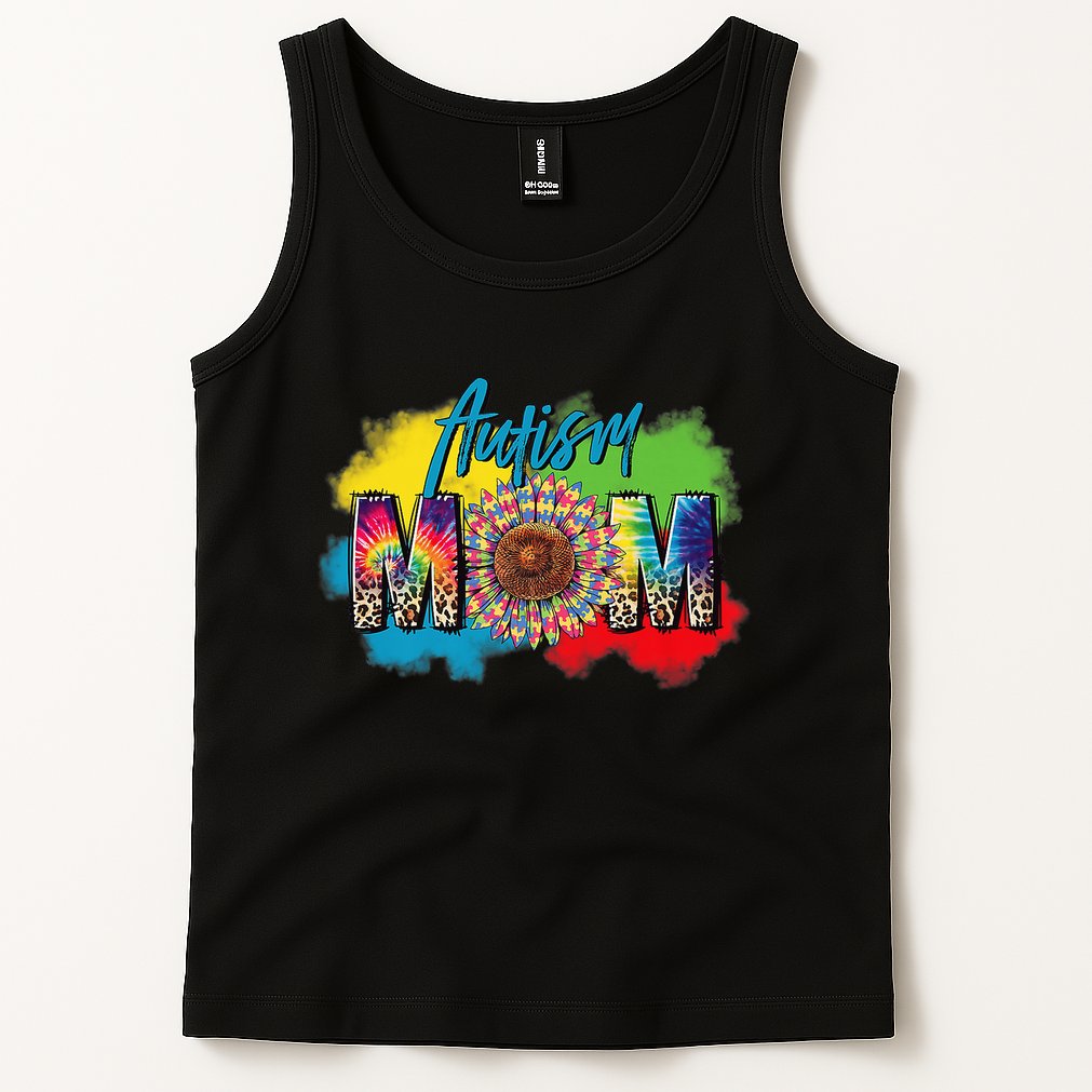 Autism Mother Leopard Print Autistic Autism Mom Tank Top