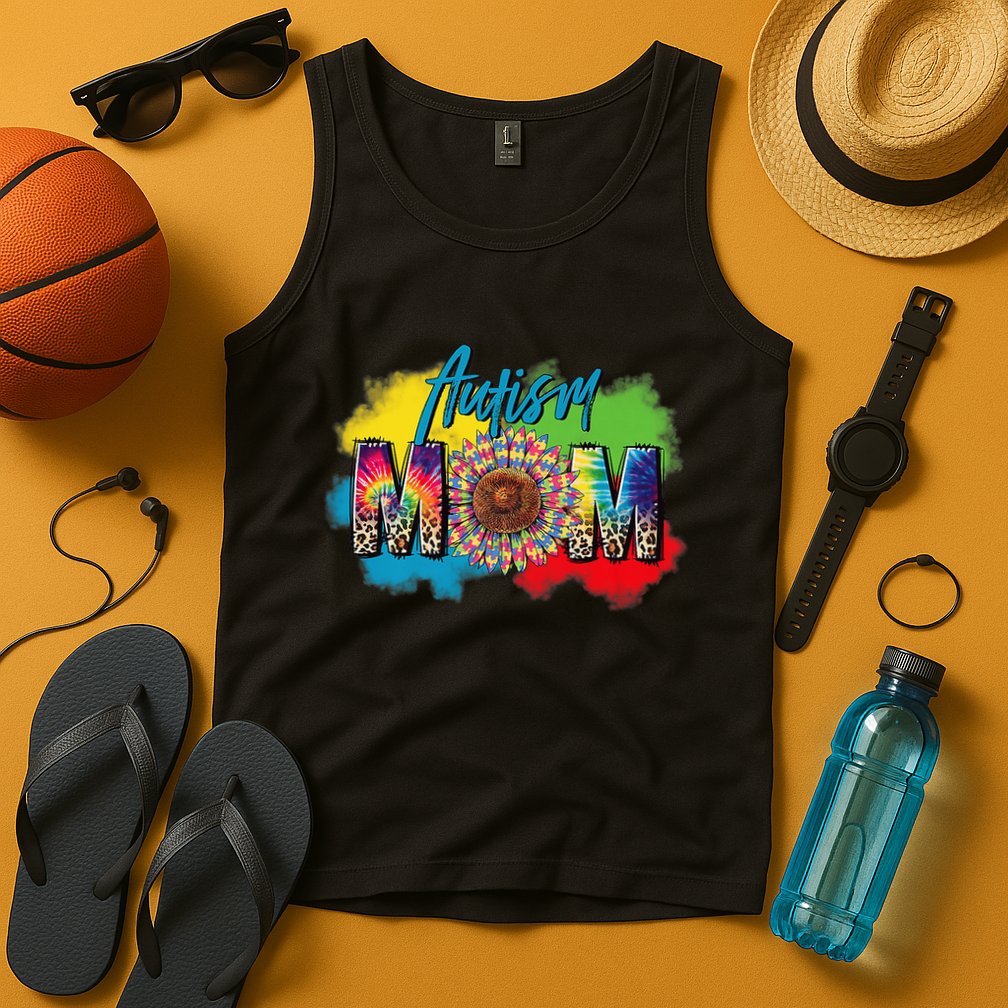 Autism Mother Leopard Print Autistic Autism Mom Tank Top