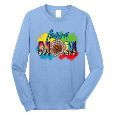 Autism Mother Leopard Print Autistic Autism Mom Long Sleeve Shirt