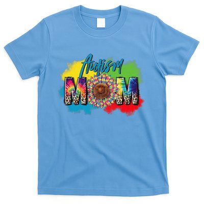Autism Mother Leopard Print Autistic Autism Mom T-Shirt