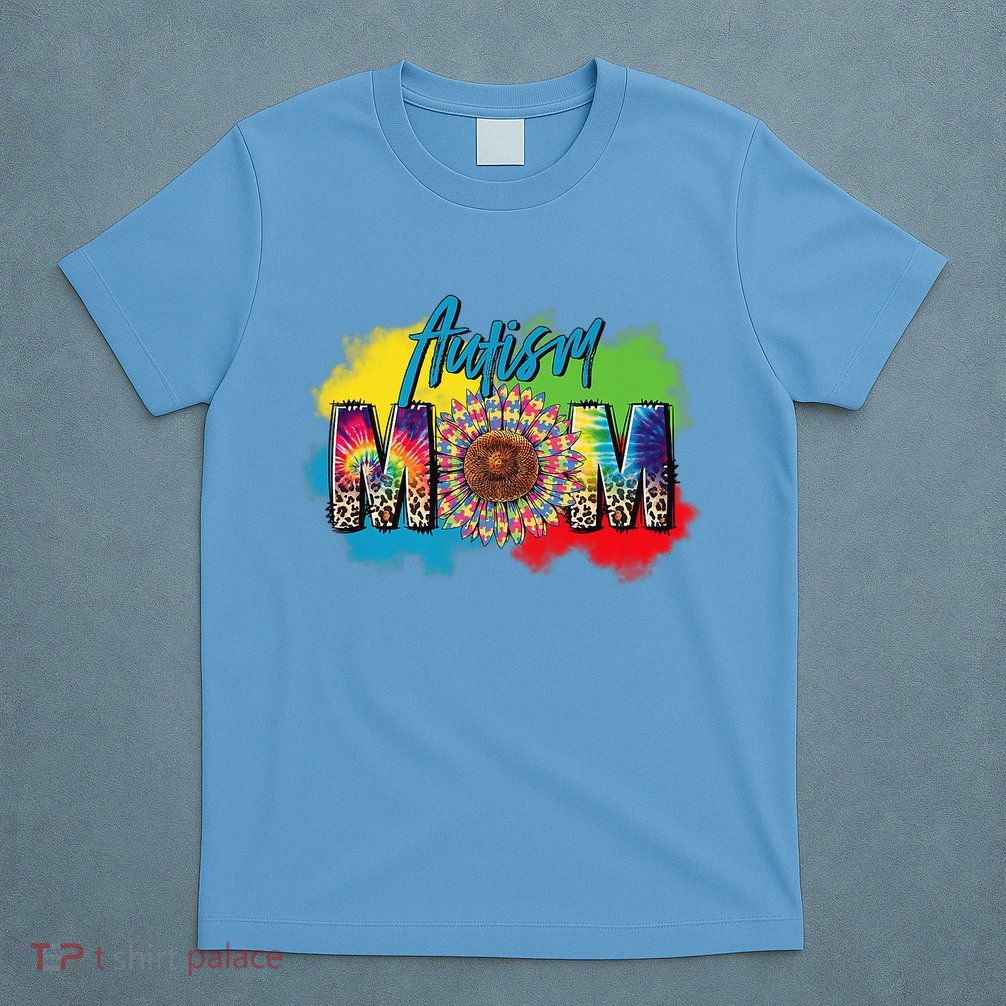 Autism Mother Leopard Print Autistic Autism Mom T-Shirt