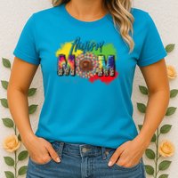 Autism Mother Leopard Print Autistic Autism Mom Womens T-Shirt