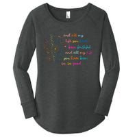 All My Life You Have Been Faithful Jesus Vintage Floral Women's Perfect Tri Tunic Long Sleeve Shirt