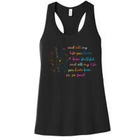 All My Life You Have Been Faithful Jesus Vintage Floral Women's Racerback Tank