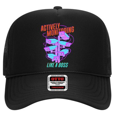 Actively Monitoring Like A Boss Testing Day Teacher Trucker Hat