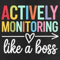 Actively Monitoring Like A Boss State Testing Day Teacher Cool Comfort Performance Bucket Hat