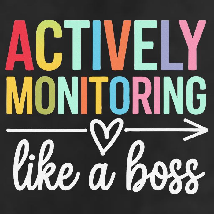 Actively Monitoring Like A Boss State Testing Day Teacher Cool Comfort Performance Bucket Hat