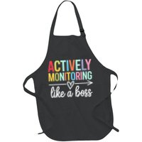 Actively Monitoring Like A Boss State Testing Day Teacher Apron