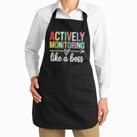 Actively Monitoring Like A Boss State Testing Day Teacher Apron