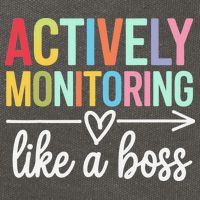 Actively Monitoring Like A Boss State Testing Day Teacher Cotton Canvas Backpack