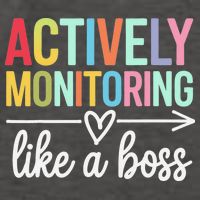 Actively Monitoring Like A Boss State Testing Day Teacher Vector Backpack