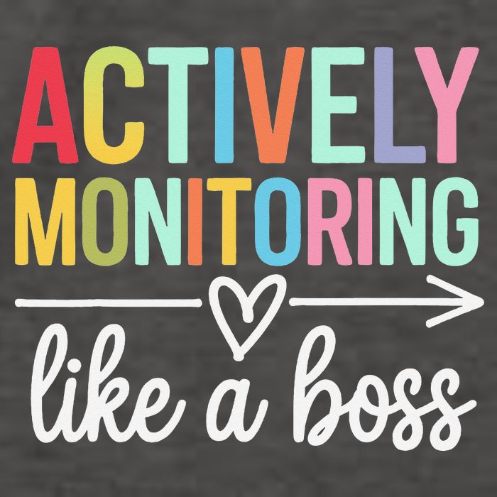 Actively Monitoring Like A Boss State Testing Day Teacher Vector Backpack