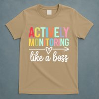 Actively Monitoring Like A Boss State Testing Day Teacher T-Shirt