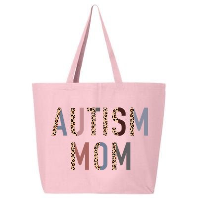 Autism Mom Leopard Print 25L Jumbo Tote