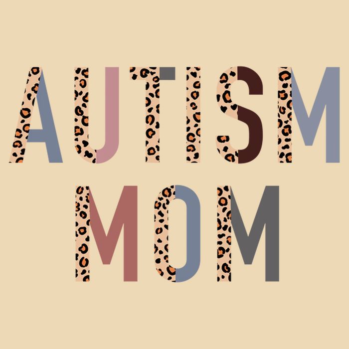 Autism Mom Leopard Print Zip Tote Bag