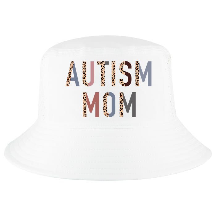 Autism Mom Leopard Print Cool Comfort Performance Bucket Hat