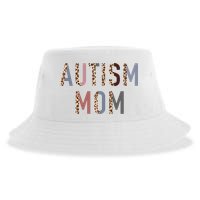 Autism Mom Leopard Print Sustainable Bucket Hat