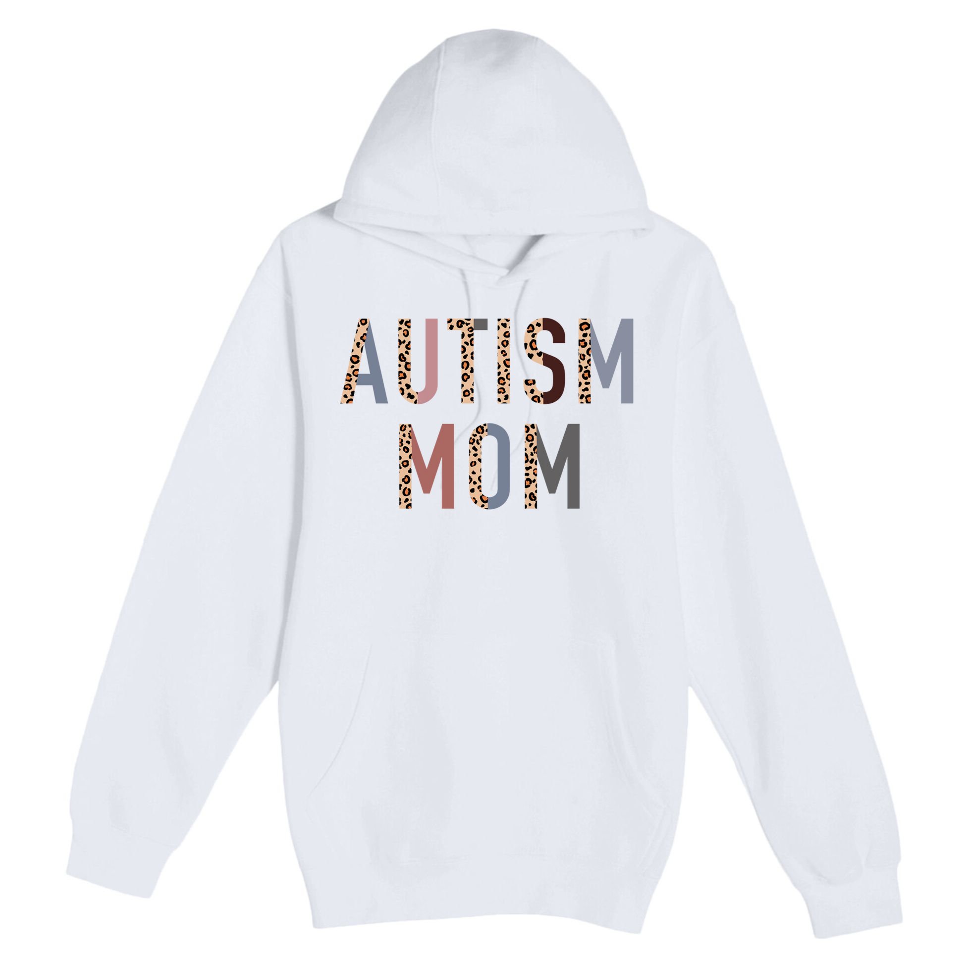 Autism Mom Leopard Print Premium Pullover Hoodie