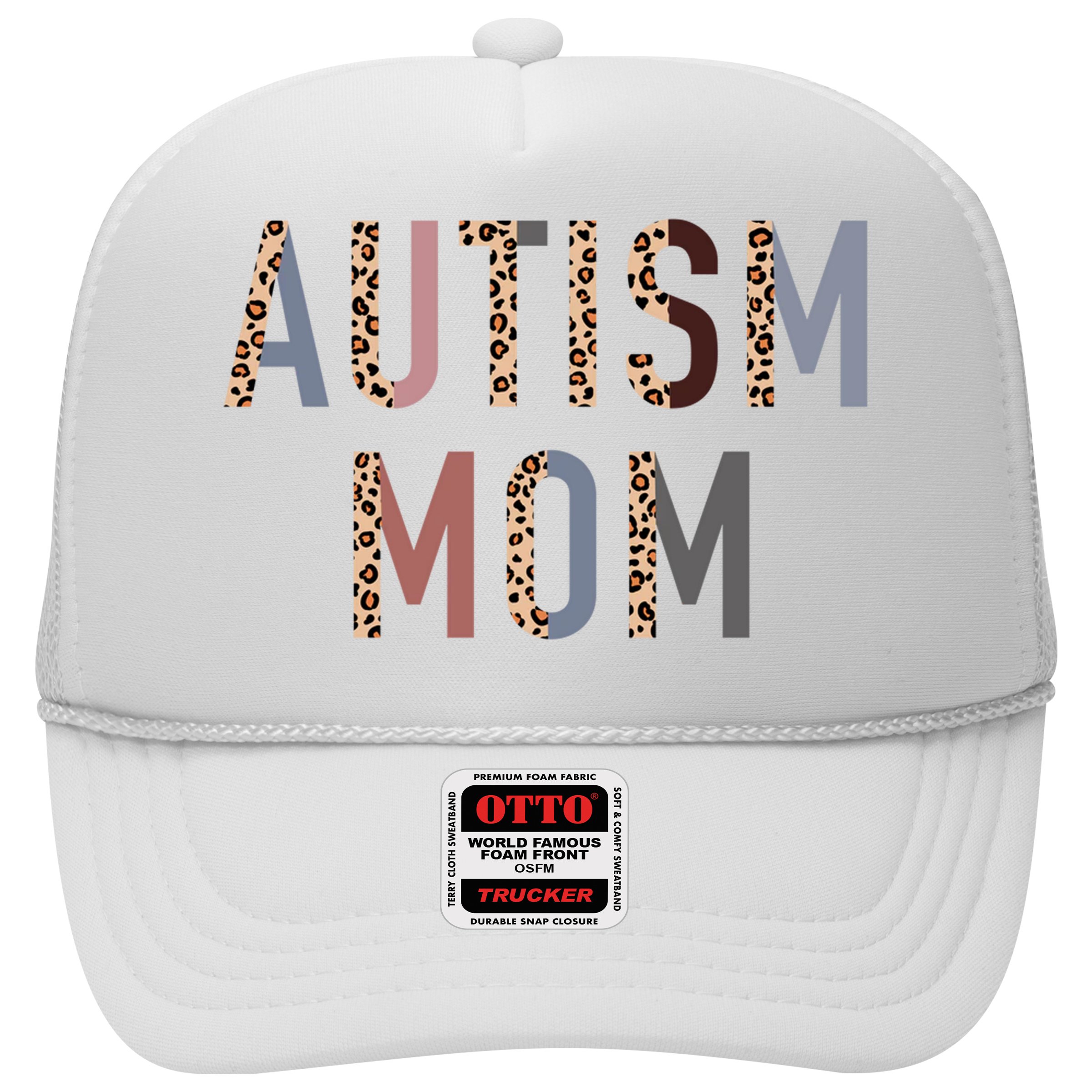 Autism Mom Leopard Print Hat