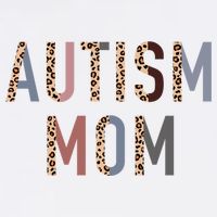 Autism Mom Leopard Print Women's V-Neck T-Shirt