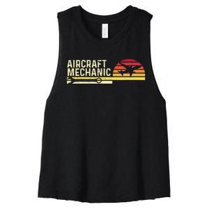 Aircraft Mechanic Limited Edition Airplane Aviation Lover Women's Racerback Cropped Tank