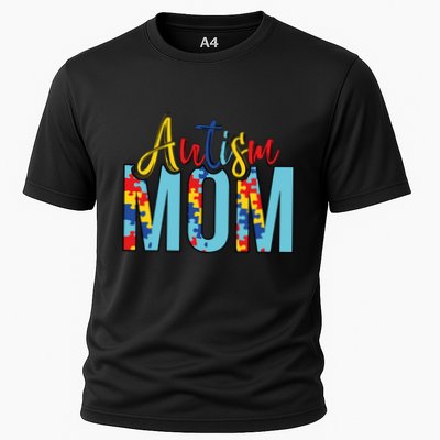 Autism Mom Life Puzzle Mothers Day Autism Mom Great Gift Performance Shirt