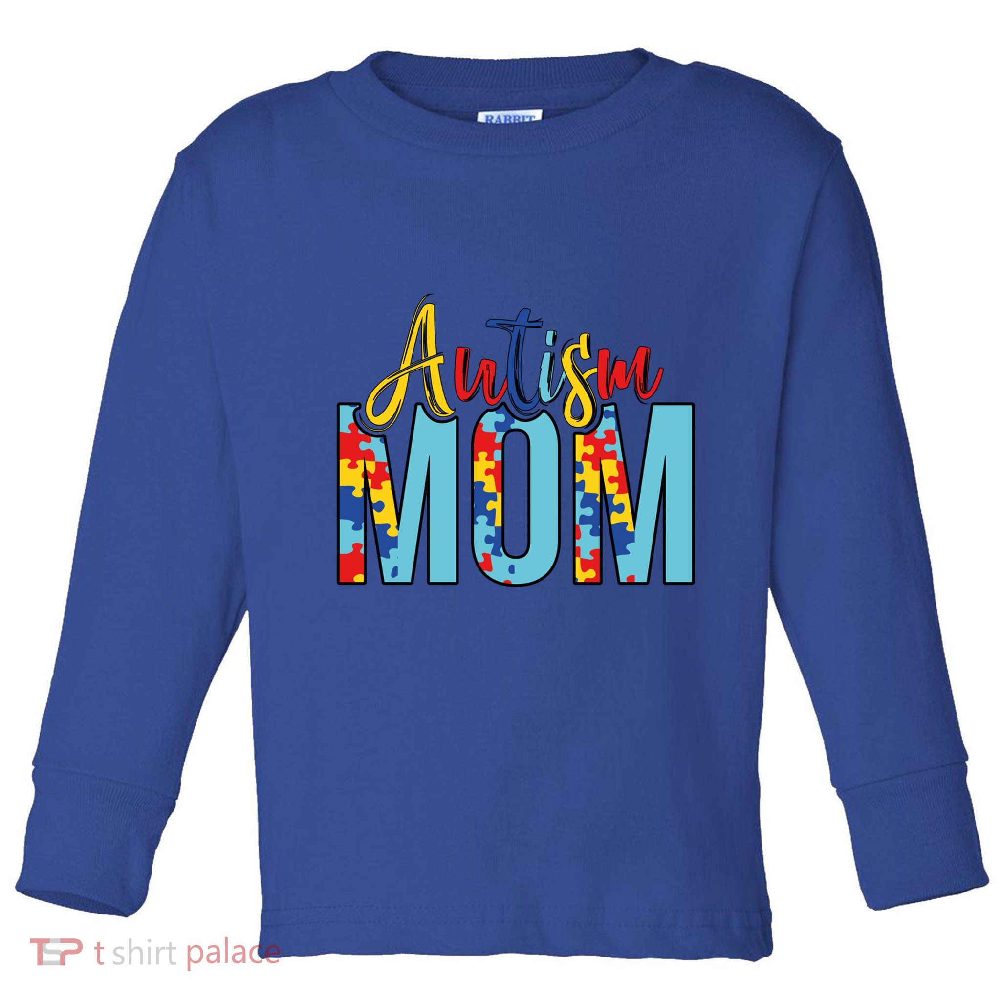 Autism Mom Life Puzzle Mothers Day Autism Mom Great Gift Toddler Long Sleeve Shirt
