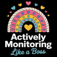 Actively Monitoring Like A Boss Teacher Student Testing Day Drawstring Bag