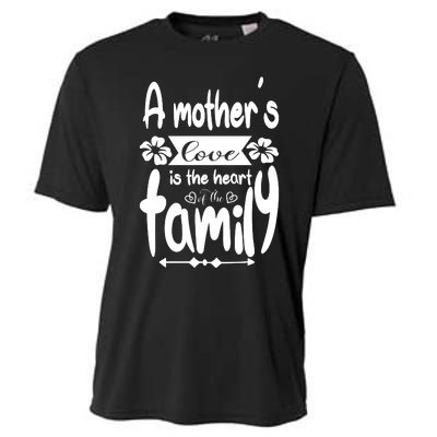 A Mother's Love Is The Heart Of The Family Cooling Performance Crew T-Shirt