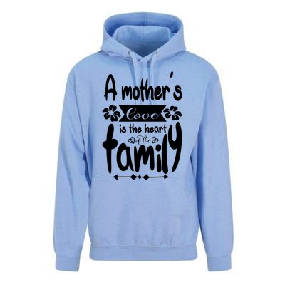 A Mother's Love Is The Heart Of The Family Unisex Surf Hoodie