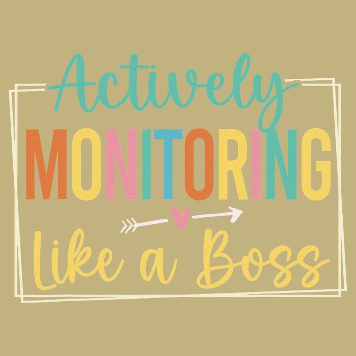 Actively Monitoring Like A Boss State Testing Day Teacher Mousepad