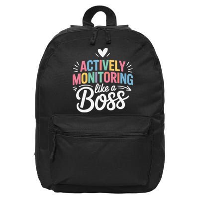 Actively Monitoring Like A Boss Test Day Testing Teacher 16 in Basic Backpack