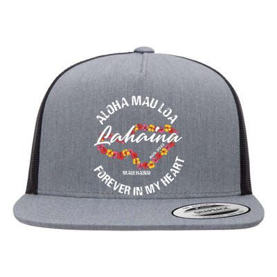 Aloha Mau Loa Forever In My Heart 100% Of Profits For Relief Efforts Flat Bill Trucker Hat