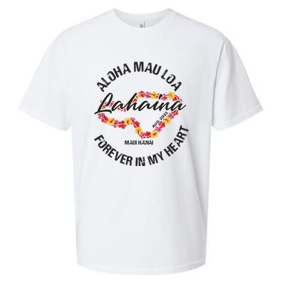 Aloha Mau Loa Forever In My Heart Maui Strong Sueded Cloud Jersey T-Shirt