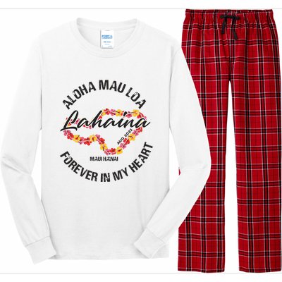 Aloha Mau Loa Forever In My Heart Maui Strong Long Sleeve Pajama Set