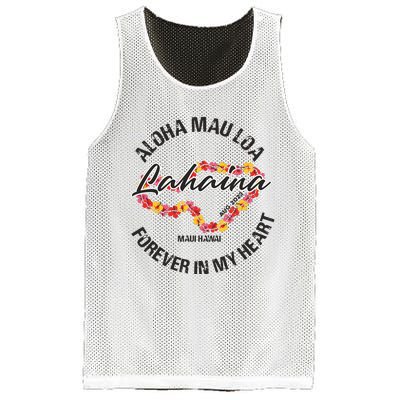 Aloha Mau Loa Forever In My Heart Maui Strong Mesh Reversible Basketball Jersey Tank