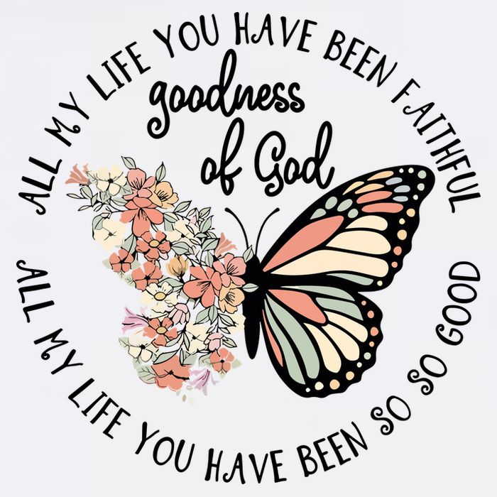 All My Life You Have Been Faithful Butterfly Christian Long Sleeve Shirt